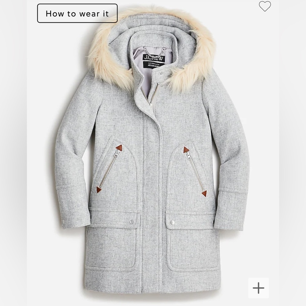 JCrew 4Tall new chateau parka in Italian stadium-cloth